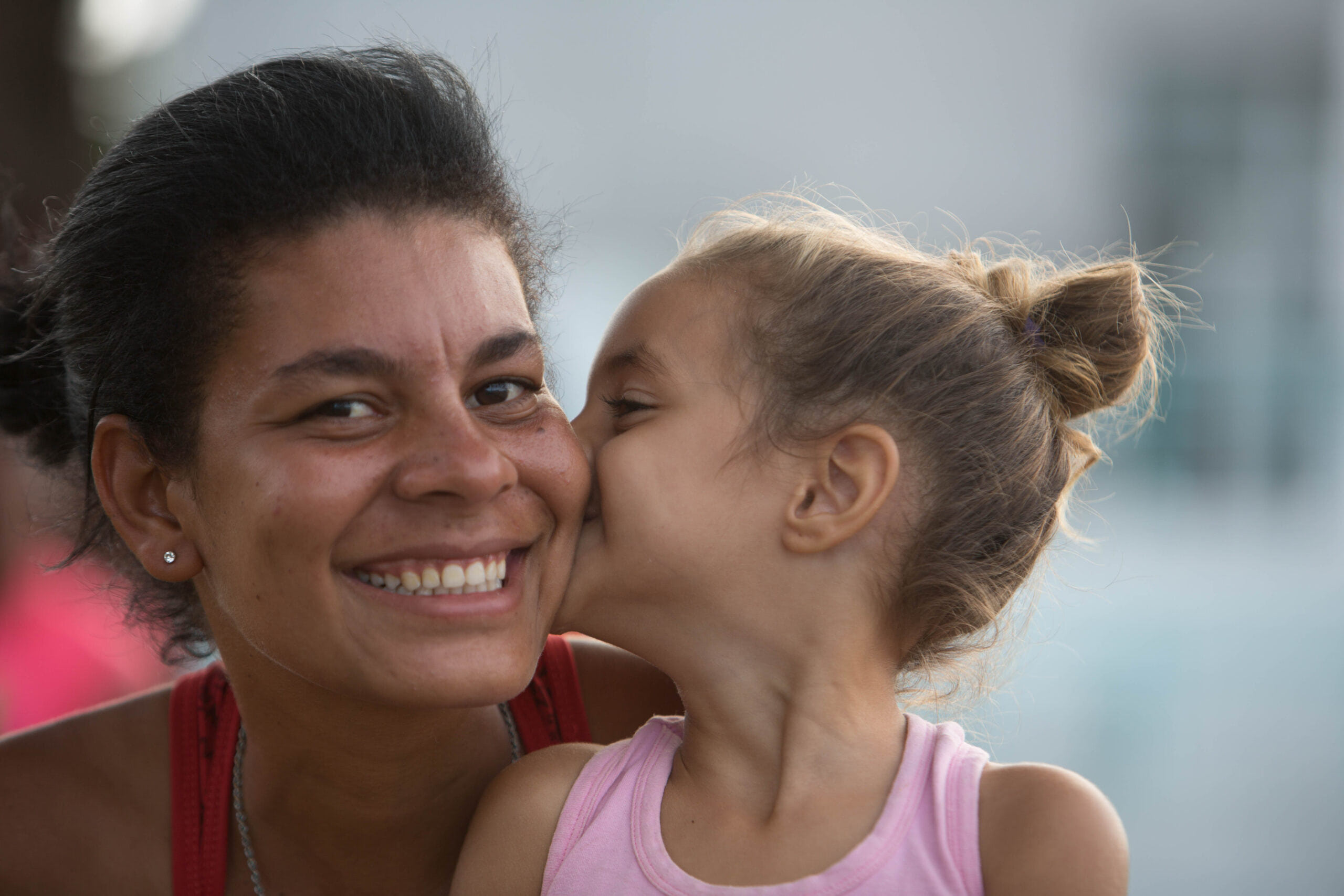 Mother and daughter, Morro da Conceicao across Recife. Recife